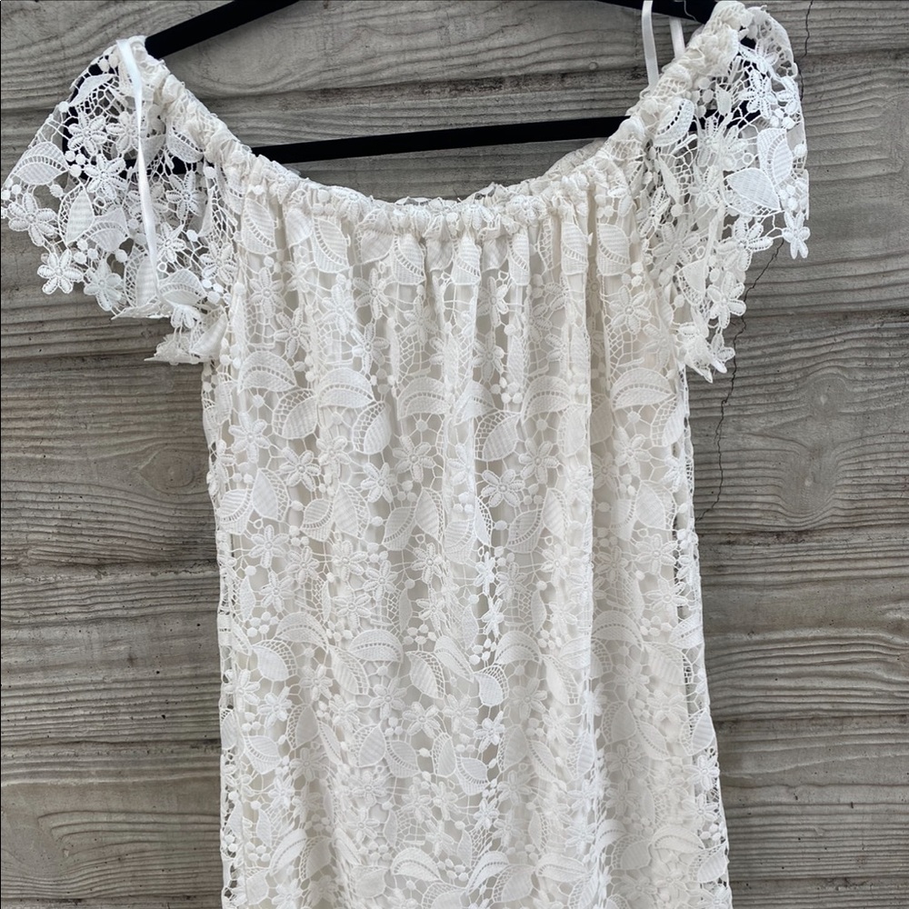 Ralph Lauren strapless lace dress 0